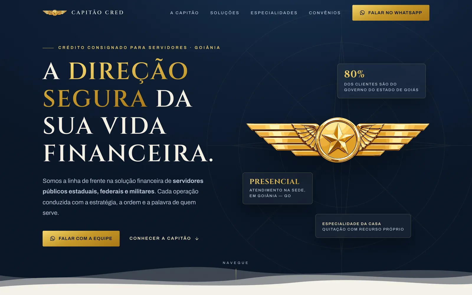 Site da Capitão Cred
